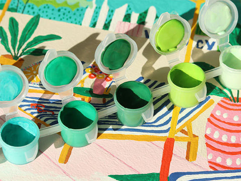 Kit pintar por números – Petit Pinceau – The Motel Pool
