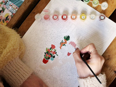 Kit pintar por números – Petit Pinceau – Flower Market