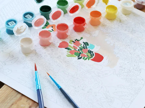 Kit pintar por números – Petit Pinceau – Flower Market