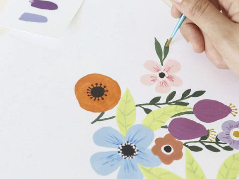 Kit pintar por números – Petit Pinceau – Flowers par Art.iisan