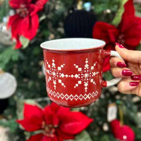 Taza porcelana Jersey Navideño 450 ml