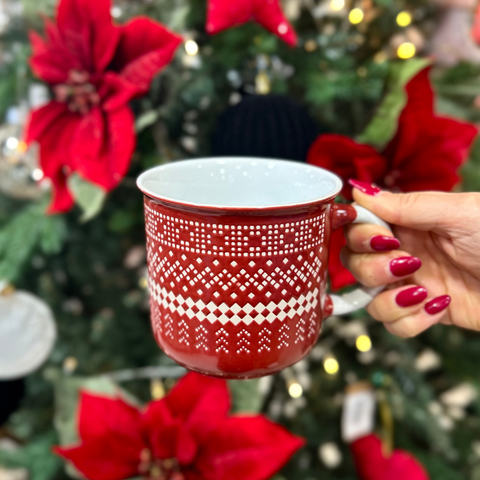 Taza porcelana Jersey Navideño 450 ml