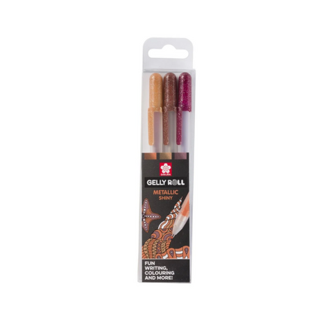 Estuche de 3 Gelly Roll Metallic Nature Sakura