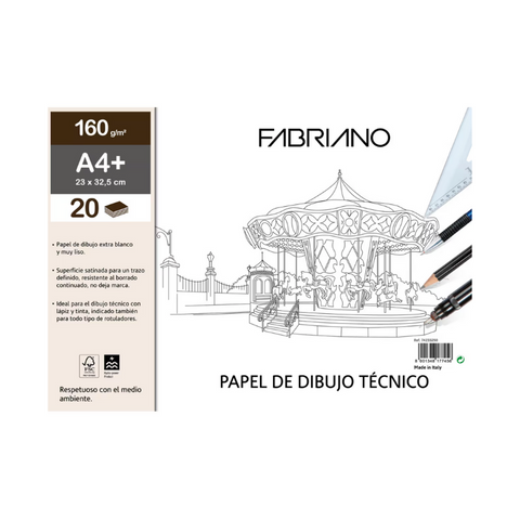 Papel de Dibujo Técnico Fabriano