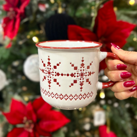 Taza porcelana Jersey Navideño 450 ml