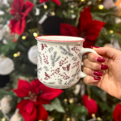 Taza porcelana Mundo Navidad 400 ml