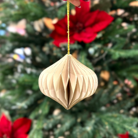 Adorno Árbol Origami Purpurina