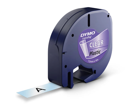 Cinta Dymo Letratag Plástico Transparente