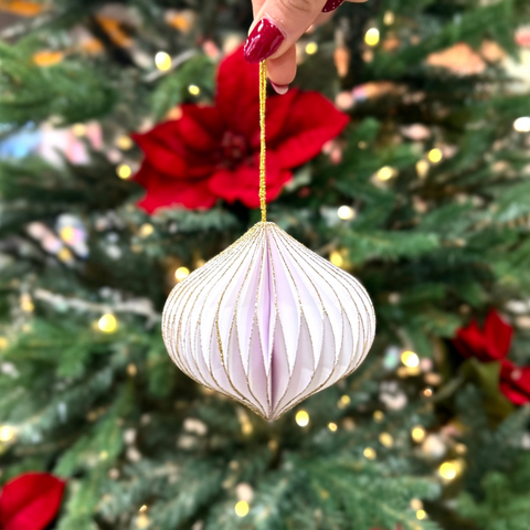 Adorno Árbol Origami Purpurina