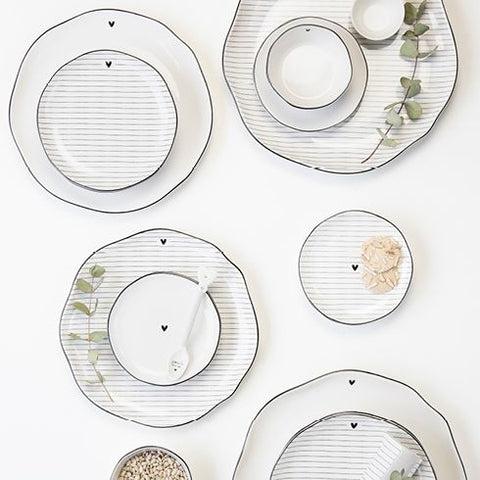 Plato de postre Stripes Bastion Collections