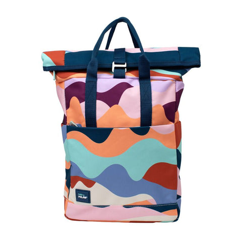 Mochila urbana con cierre superior enrollable (10 l) serie The Fun, multicolor