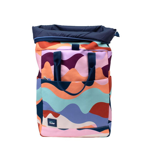 Mochila urbana con cierre superior enrollable (10 l) serie The Fun, multicolor