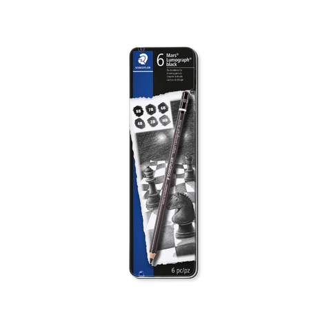 Estuche lápices MARS® LUMOGRAPH® BLACK ARTIST PENCIL 100B