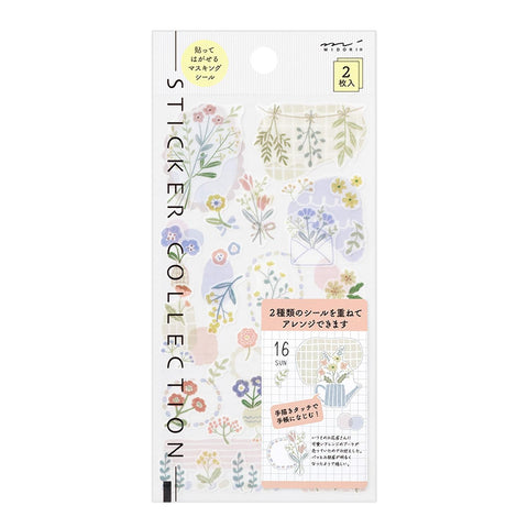 Sticker 2639 Two Sheets Flowers