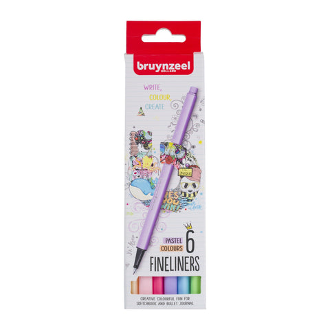 Set de 6 Rotuladores Punta Fina Colores Pastel