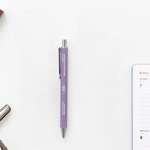 Non-Slip Smooth GEL Pen 0.38 Purple