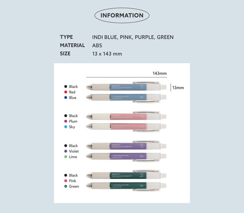 Smooth 3-Color Pen 0.38 03 Purple