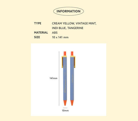 Bubbly Gel Pen 0.38 01 Cream Yellow