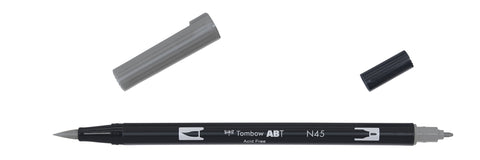 Rotulador ABT DUAL BRUSH Tombow - Black & Grey