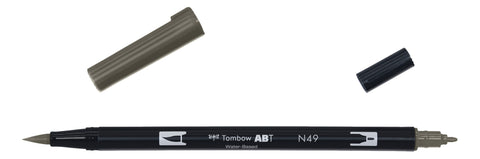 Rotulador ABT DUAL BRUSH Tombow - Black & Grey