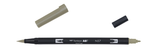 Rotulador ABT DUAL BRUSH Tombow - Black & Grey