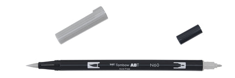 Rotulador ABT DUAL BRUSH Tombow - Black & Grey