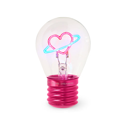 Lámpara Decorativa de Mesa en Forma de Bombilla - Love Is in the Air - Bulb Fiction