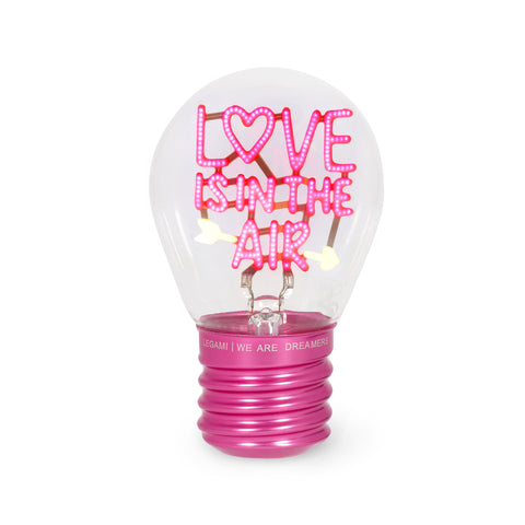 Lámpara Decorativa de Mesa en Forma de Bombilla - Love Is in the Air - Bulb Fiction