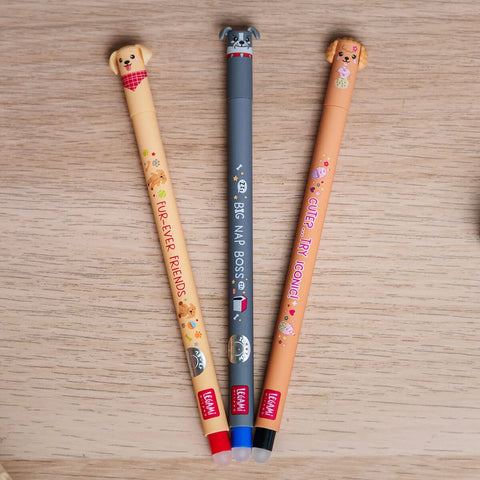 Set de 3 Bolígrafos de Gel Borrables - Erasable Pen - Fur-ever Friends