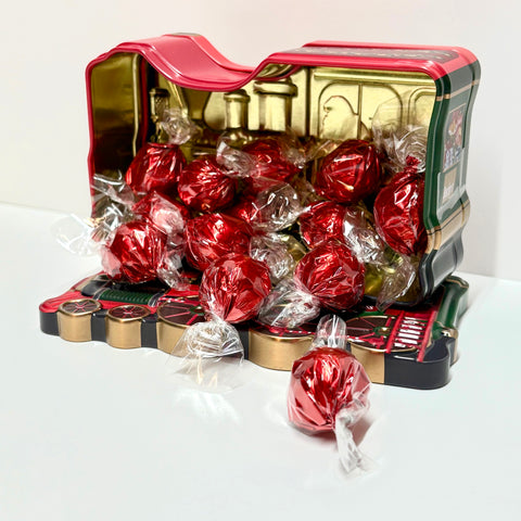 Lata de Bombones en forma de Tren