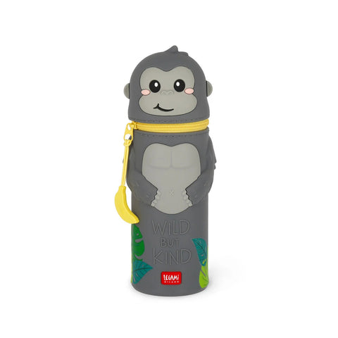 Estuche 2 en 1 de Silicona Gorilla «Wild but Kind» - Kawaii