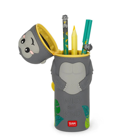 Estuche 2 en 1 de Silicona Gorilla «Wild but Kind» - Kawaii