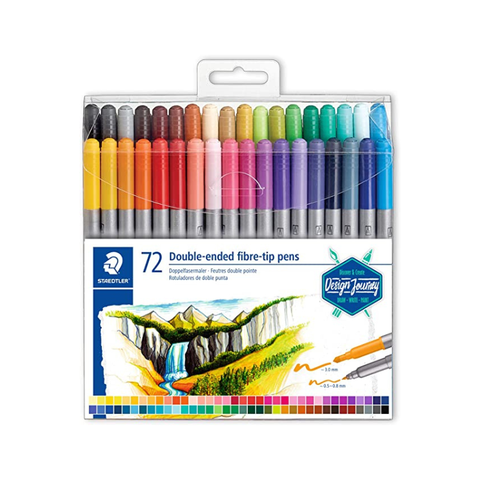 Set de Rotuladores Doble Punta 72 Pcs