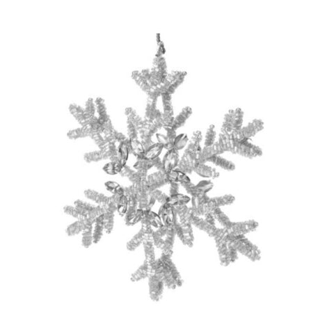 Adorno para árbol Estrella Plateada