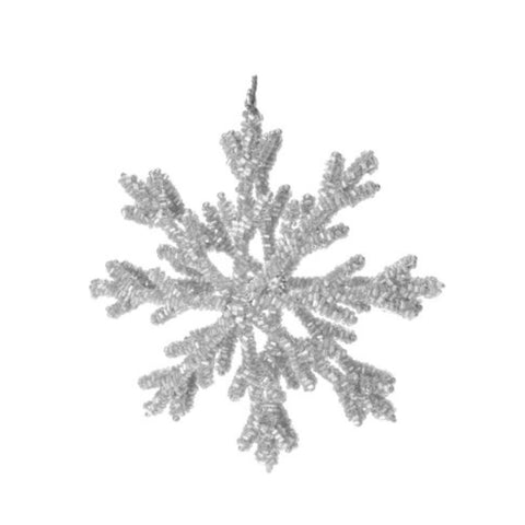 Adorno para árbol Estrella Plateada