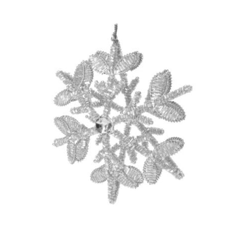 Adorno para árbol Estrella Plateada