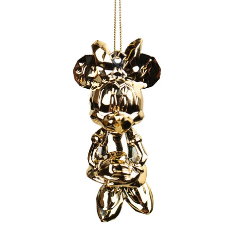 Adorno Minnie Cromado Dorado Disney