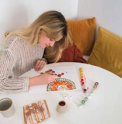 Kit pintar por números – Petit Pinceau – Flowers par Art.iisan