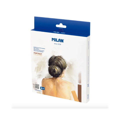 Caja de 24 barritas soft pastel colores retrato MILAN Art