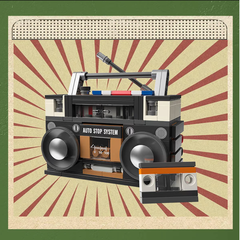 Bloque de Construcción Radio Cassette Madnesstoys