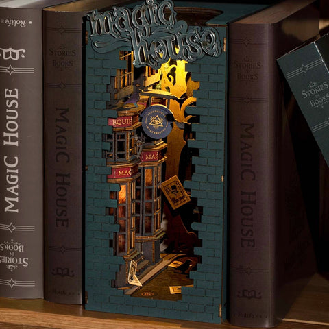 Book Nook DIY Magic House Rolife