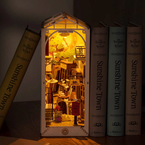 Book Nook DIY Sunshine Town Rolife