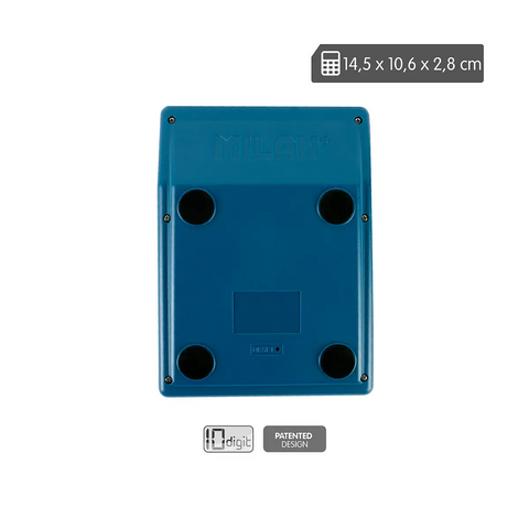 Calculadora Azul/Blanca 10 dígitos Teclas Grandes MILAN