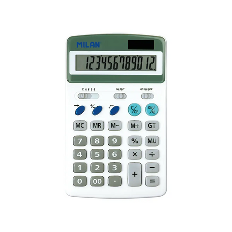 Calculadora Blanca 12 dígitos MILAN