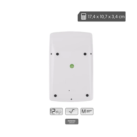 Calculadora Gris 12 dígitos MILAN