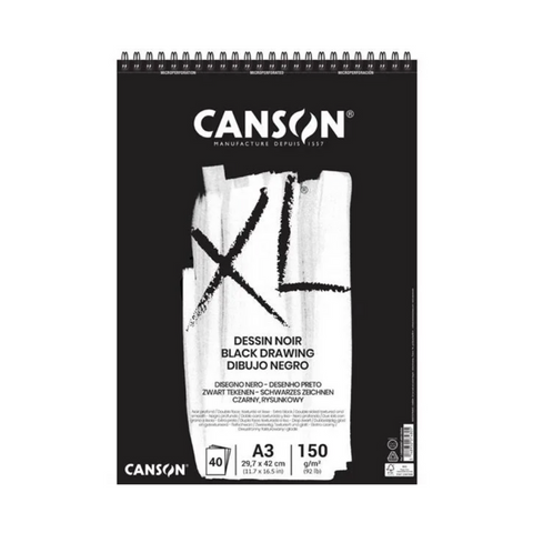 Canson XL Black Fino 150g Negro