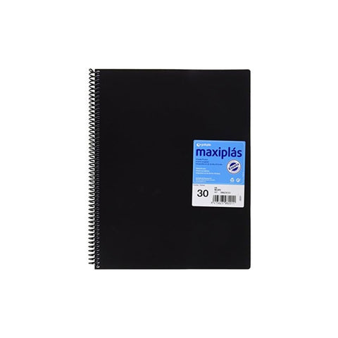 Clasificador Espiral con 30 fundas transparentes A4