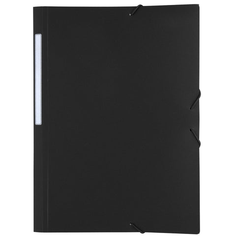 Carpeta de plástico con gomas, 3 solapas