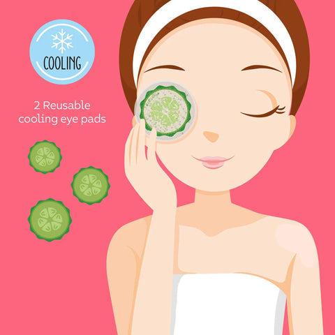 Discos Refrescantes Reutilizables para Ojos Cucumber Legami
