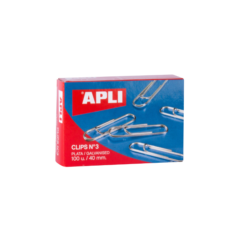 Clips galvanizados nº3 40 mm 100 u